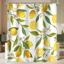 Duschvorhang Zitrone Blatt Antischimmel 240x200cm wasserabweisend