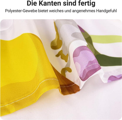 Zitronenblatt Duschvorhang 200x200cm Antischimmel Wasserdicht 12 Ösen