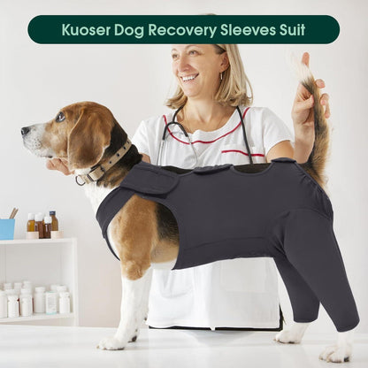 Hundebody nach OP – Wundschutz & Erholung für Hunde, Grau XXL