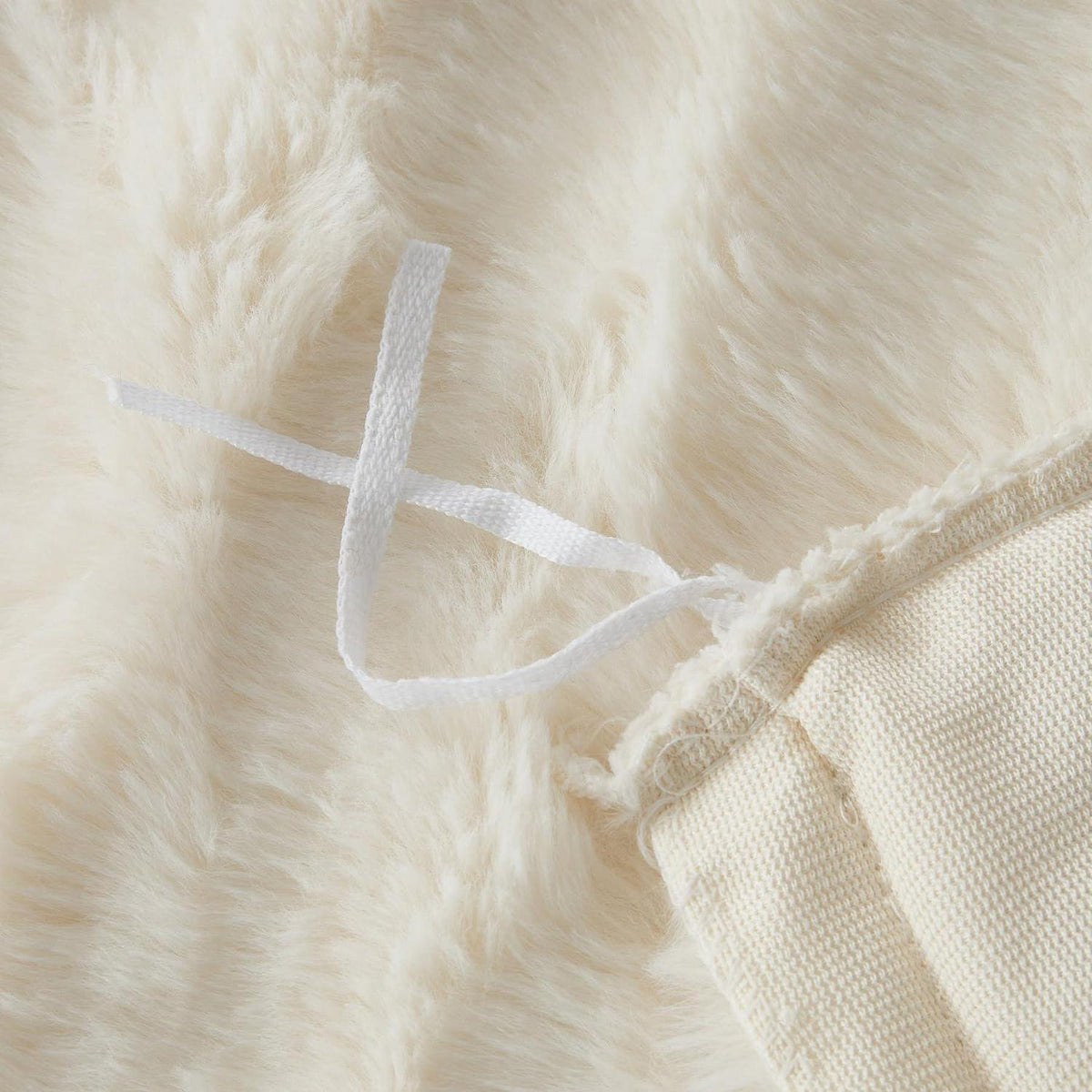 Plüsch Bettwäsche 135x200 - Warm & Kuschelig Creme Weiß