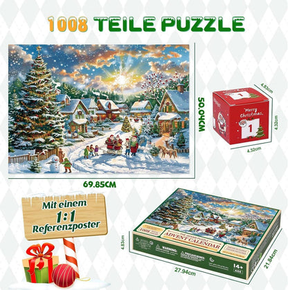 Adventskalender 2024 Puzzle Exit Weihnachten 1008 Teile für
