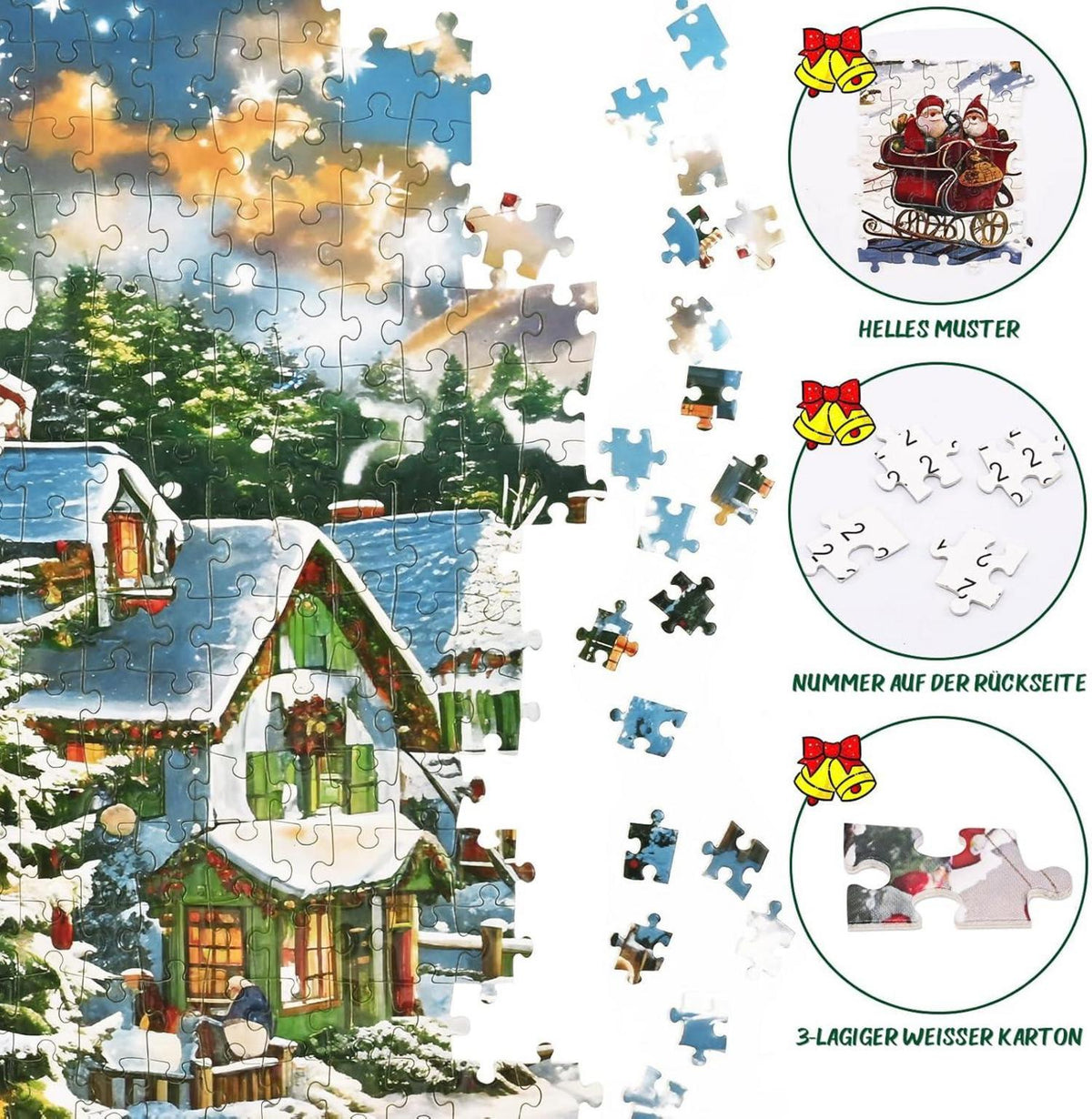 Adventskalender Puzzle Exit Weihnachten 2024 1008 Teile Kinder