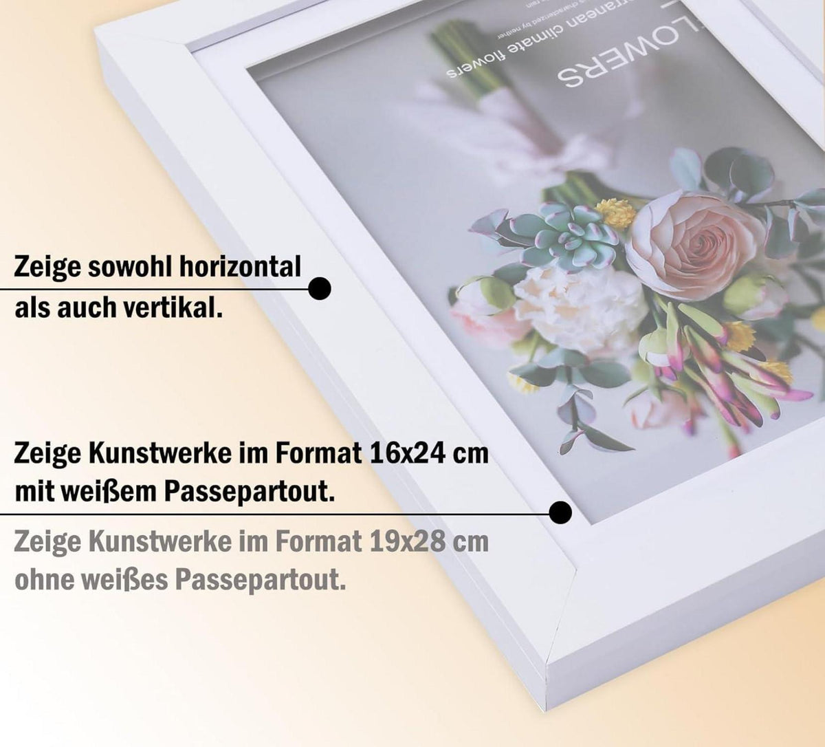 Bilderrahmen für Kinderzeichnungen 21x30cm Holz Fotorahmen