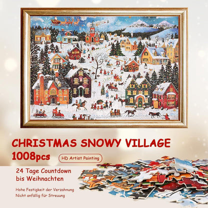 Adventskalender Puzzle 2026 Weihnachts Jigsaw 24 Boxen 1008