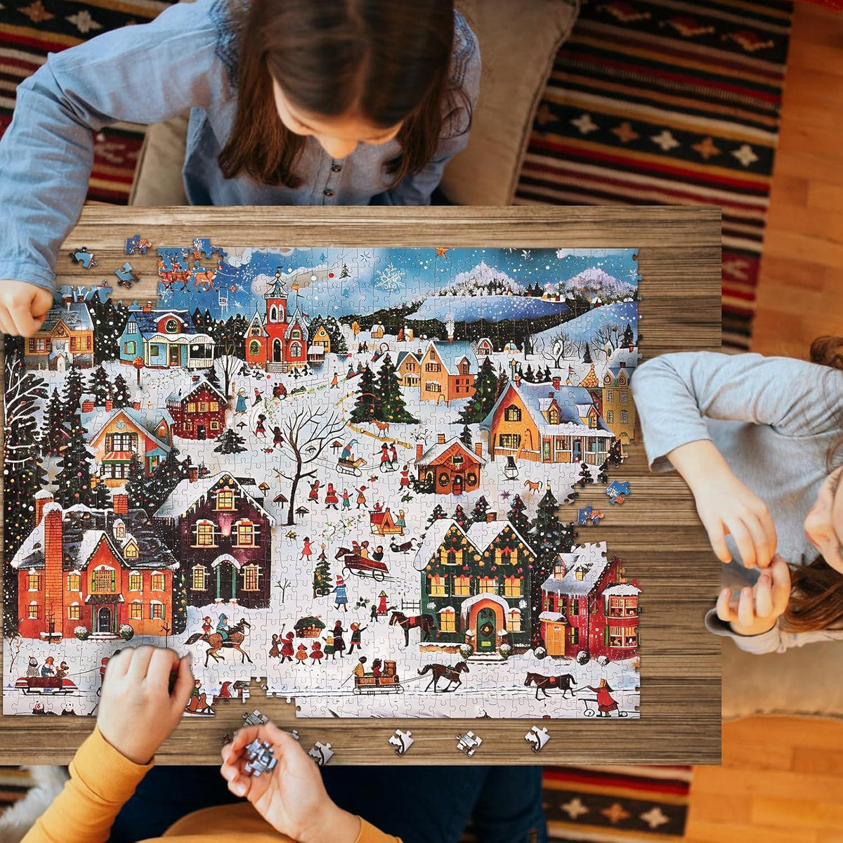 Adventskalender 2024 Puzzle Weihnachts Jigsaw Puzzle 24 Kästchen 1008