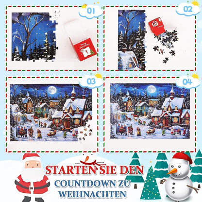 Adventskalender 2026 Puzzle für Erwachsene und Kinder 1008