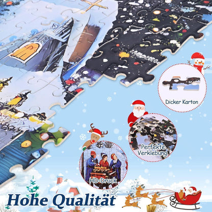 Adventskalender 2026 Puzzle für Erwachsene und Kinder 1008