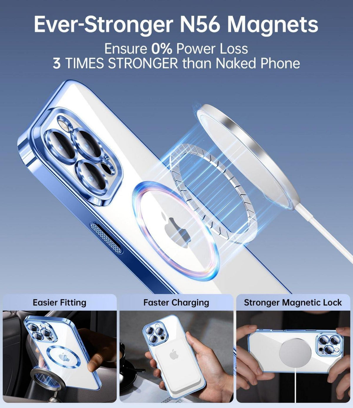 Militärstandard 3-in-1 Hülle mit Magneten für iPhone 16 Pro Max