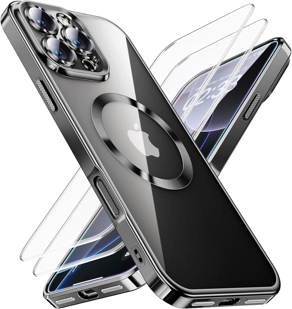 iPhone 16 Pro Max Hülle mit Schutzfolie