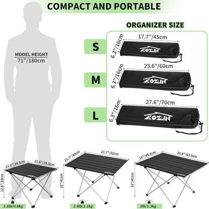Klappbarer Campingtisch Aluminium Tragbar Faltbar Picknick Strand