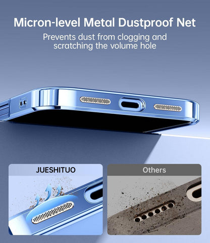 iPhone 16 Hülle mit Schutzfolie 3-in-1 Magnetisch Stoßfest Ultramarin