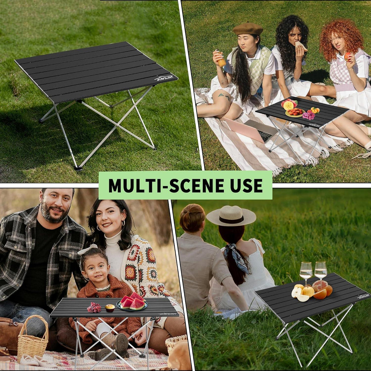 Klappbarer Campingtisch Aluminium Tragbarer Picknicktisch Faltbar