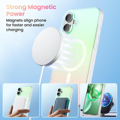 ORNARTO iPhone 16 Plus Hülle Magsafe kompatibel [Fluoreszierender