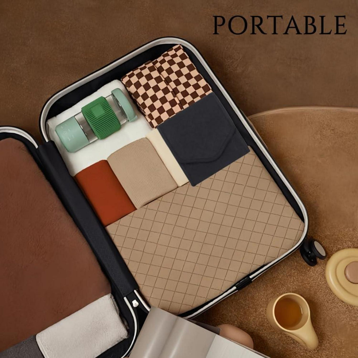 Schmuck Organizer Tasche für Reisen: Faltbar, Große Kapazität, Mehrere