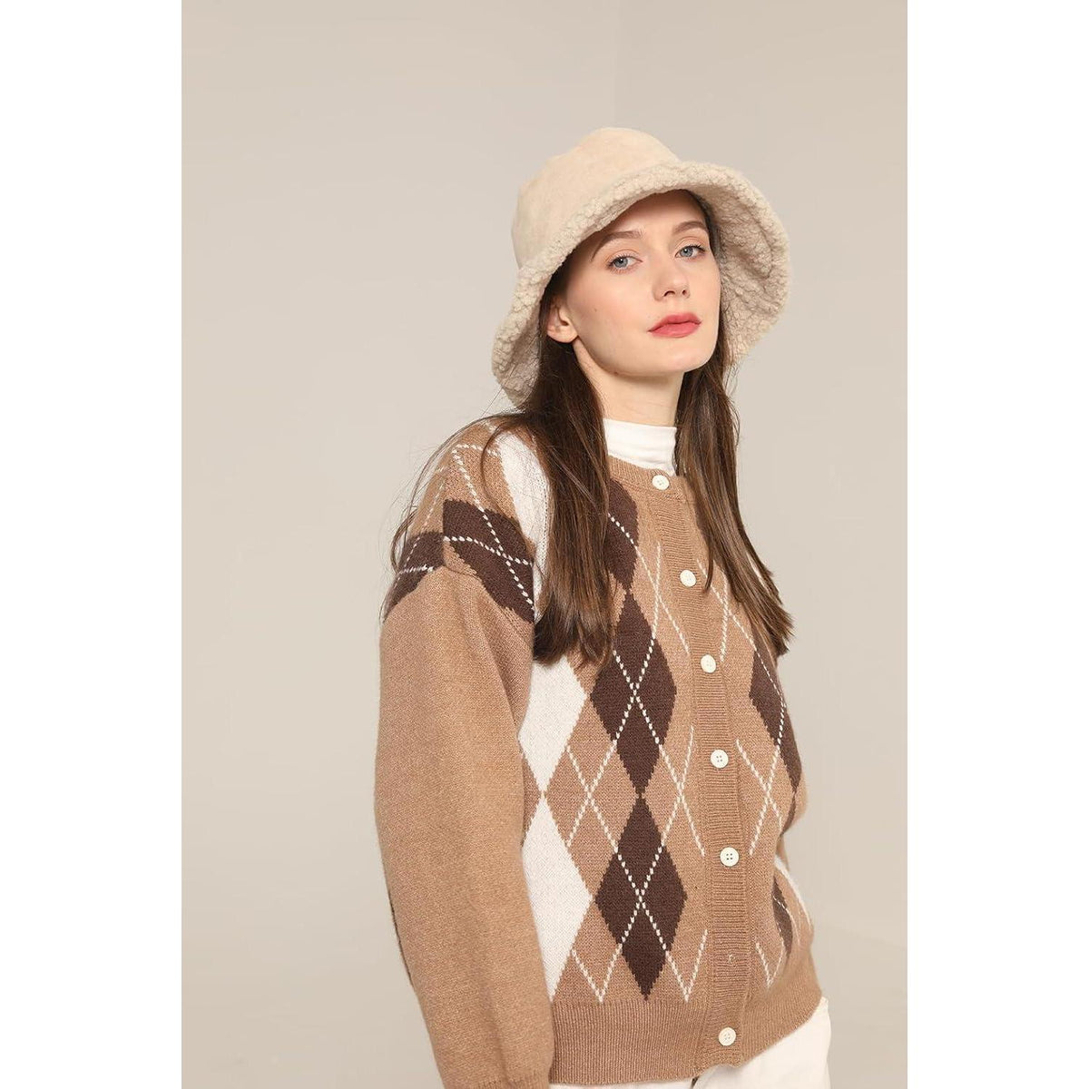 Reversibler Fischerhut Damen - Warm & Flauschig für Winter & Outdoor