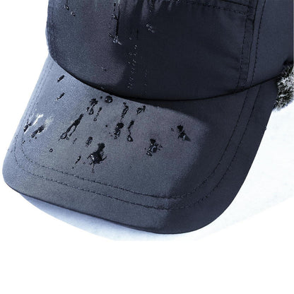 Warme Trappermütze mit Plüschfutter für Damen und Herren