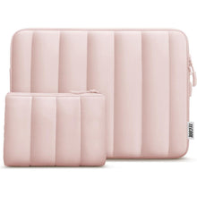 Wasserdichte Laptoptasche 15,6 Zoll mit Zubehörtasche, Rosa