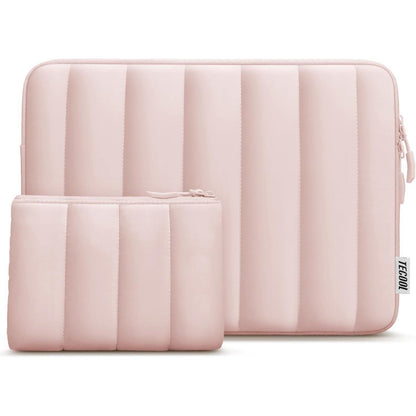 Wasserdichte Laptoptasche 15,6 Zoll mit Zubehörtasche, Rosa