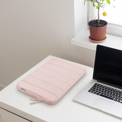 Wasserdichte Laptoptasche 15,6 Zoll mit Zubehörtasche, Rosa