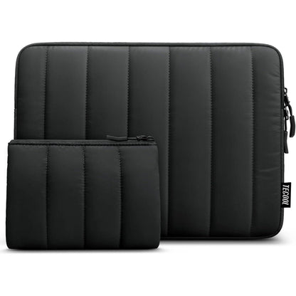16 Zoll Laptop Tasche mit Zubehörtasche, Schwarz
