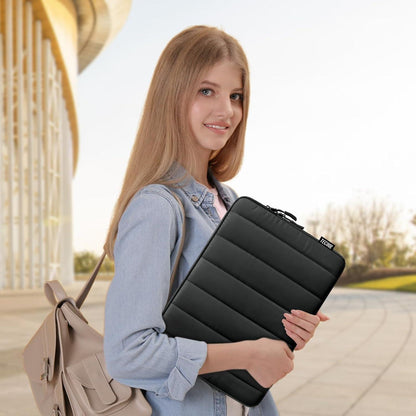 16 Zoll Laptop Tasche mit Zubehörtasche, Schwarz