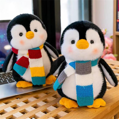 Pinguin Kuscheltier 23cm mit Halstuch - Flauschiges Stofftier Geschenk