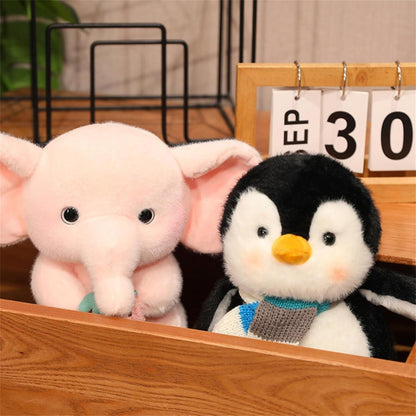 Pinguin Kuscheltier 23cm mit Halstuch - Flauschiges Stofftier Geschenk