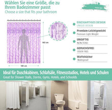 Eazzier Bath Dünner 3D-Eva-Duschvorhang 180x180cm lila