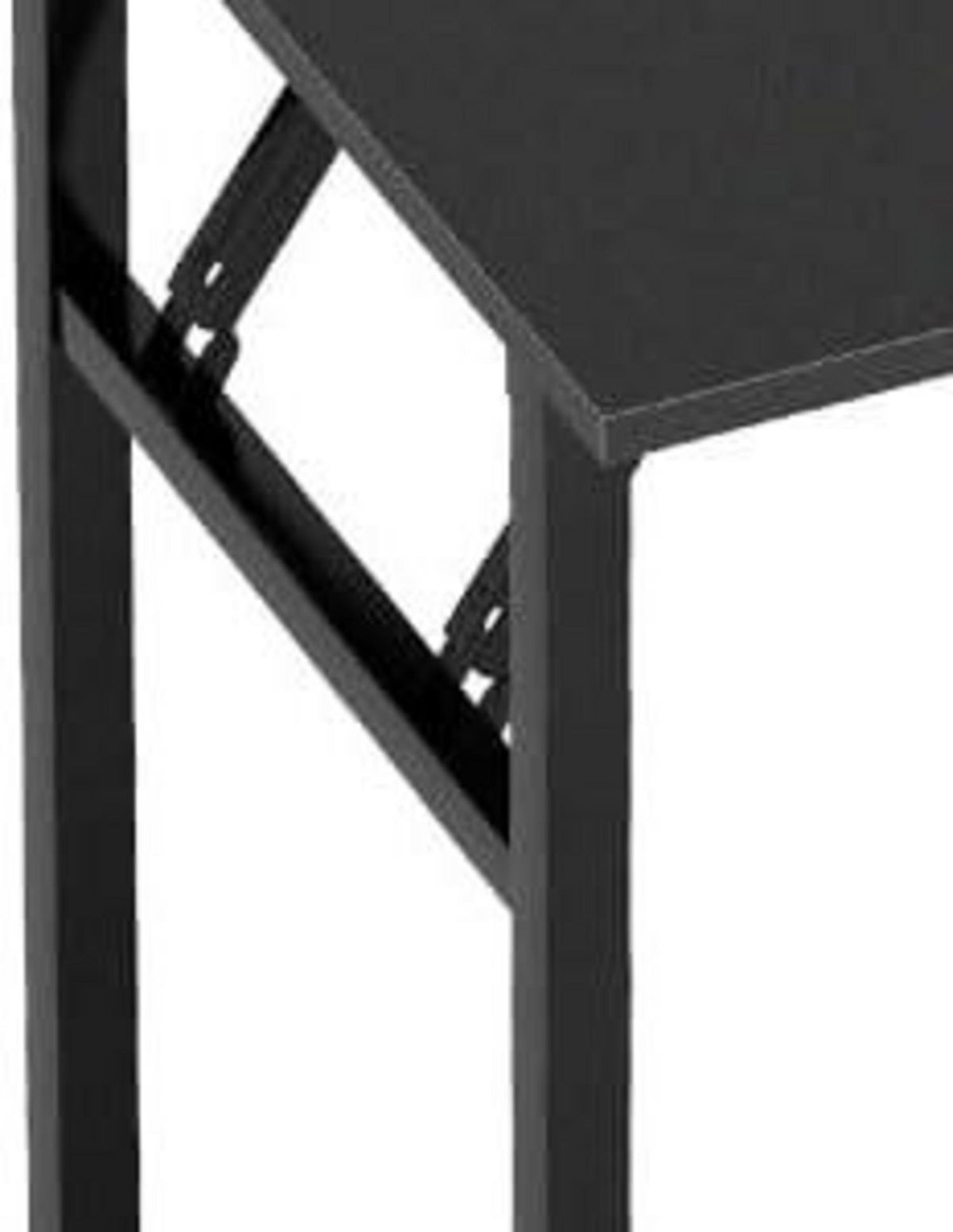 Klapptisch Schreibtisch PC Tisch klein Holz Schwarz 80x40CM