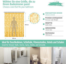 Eazzier Bath Standard 3D Eva Duschvorhang 180x180cm Orange