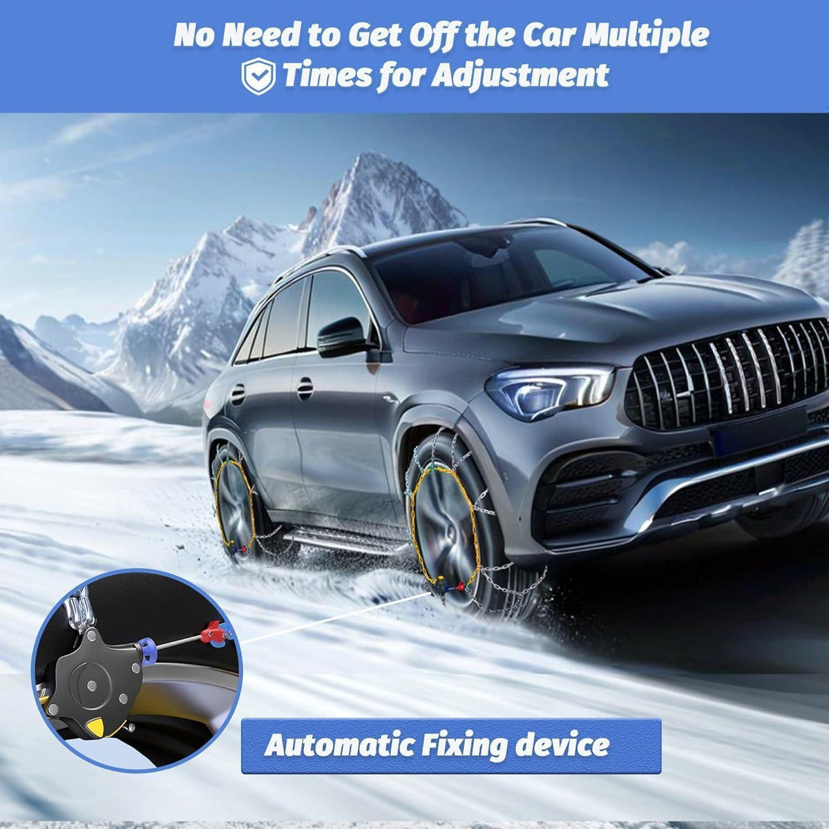 Automatische Schneeketten 12mm – Schnelle Montage für PKW & SUV