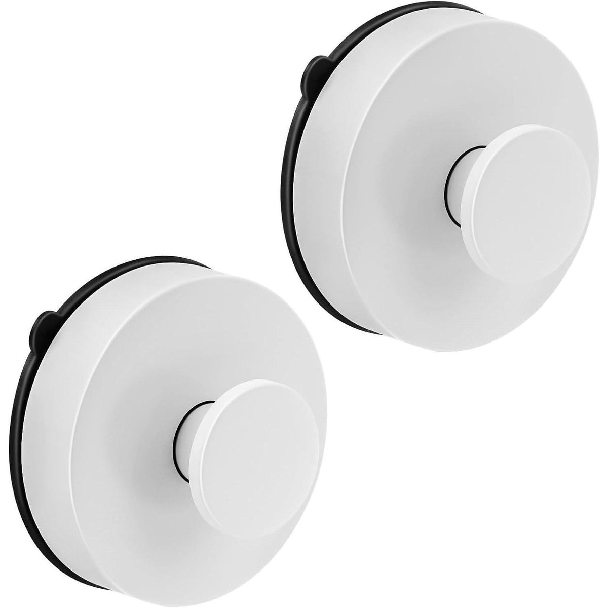 Starke Saugnapf Haken für Bad & Küche (2 Stück, Weiß)