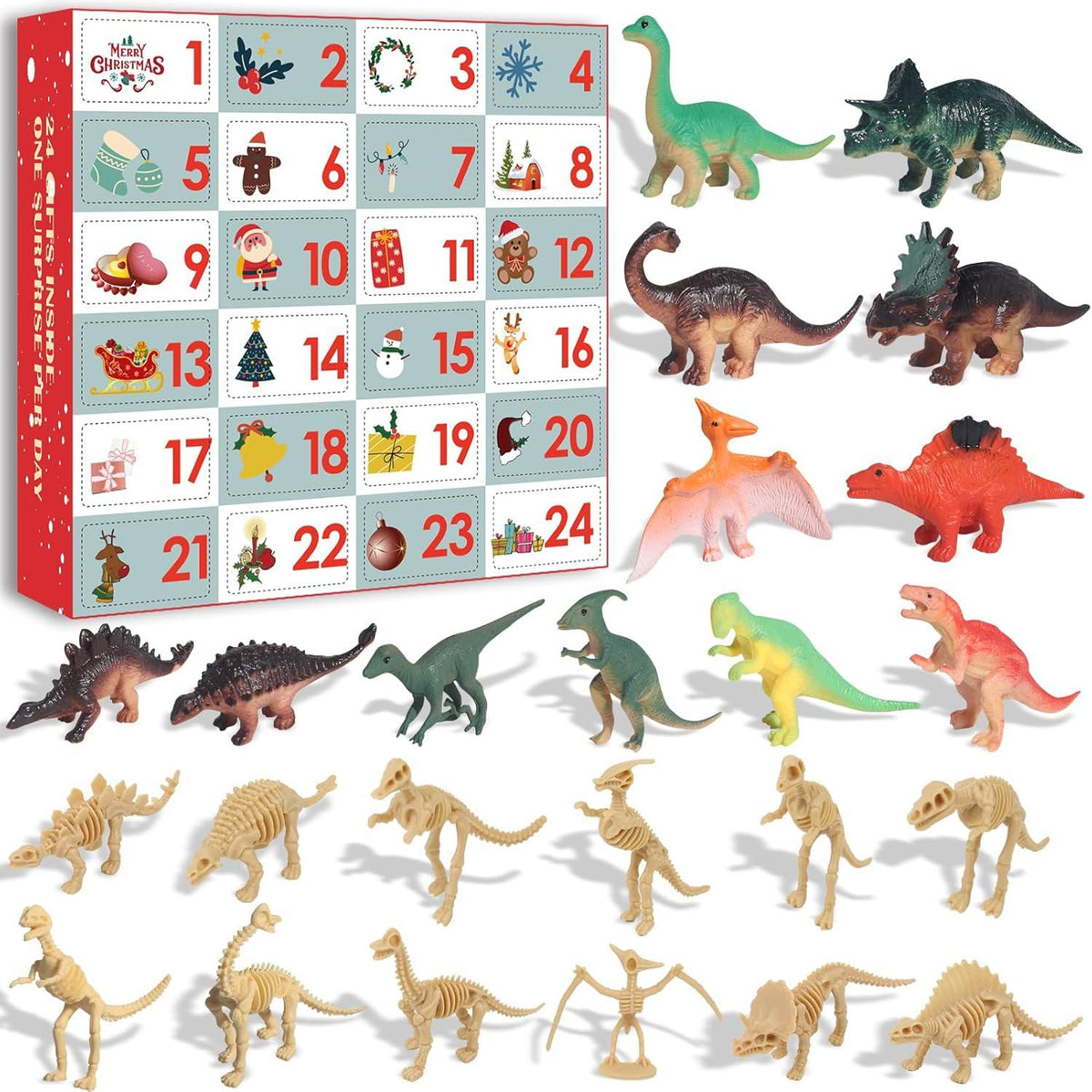 Adventskalender Dinosaurier Figuren Weihnachtskalender Kinder