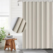 Duschvorhang Beige 180x200 cm Anti-schimmel Wasserdicht Badezimmer