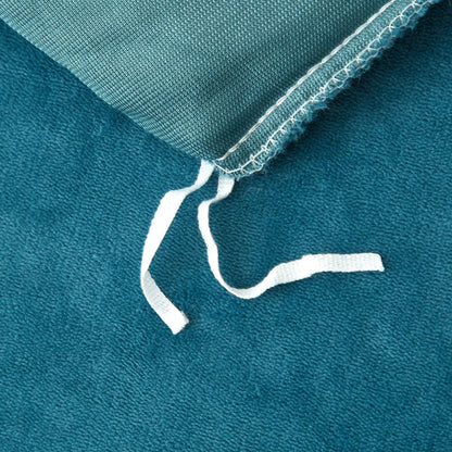 Flauschige Bettwäsche 200x200 cm Petrol Blau – Winterbettwäsche mit Fleece