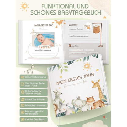 Babyalbum Mein Erstes Jahr – Hochwertiges Erinnerungsbuch