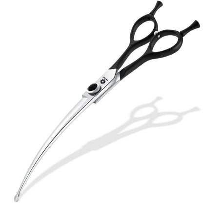 8 Zoll Gebogene Fellschere für Hunde & Katzen – Ergonomisch & Sicher