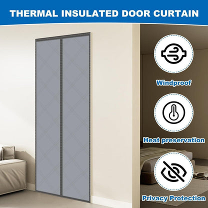 Thermo Türvorhang 90x200 cm – Wärmeschutz & Kälteschutz