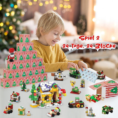 Adventskalender 2024 Kinder Weihnachts Blöcke Geschenk