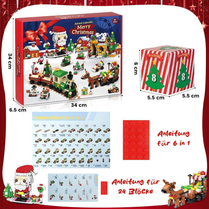 Adventskalender 2024 Kinder Weihnachts Blöcke Geschenk