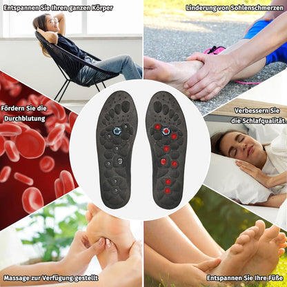 Magnetische Einlegesohlen Akupunktur Orthopädisch Fußmassage