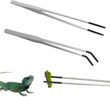 Aquarium Pinzette Set Edelstahl Reptilien Futterpinzette Gummispitze