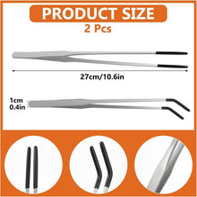 Aquarium Pinzette Set Edelstahl 27 cm Reptilien