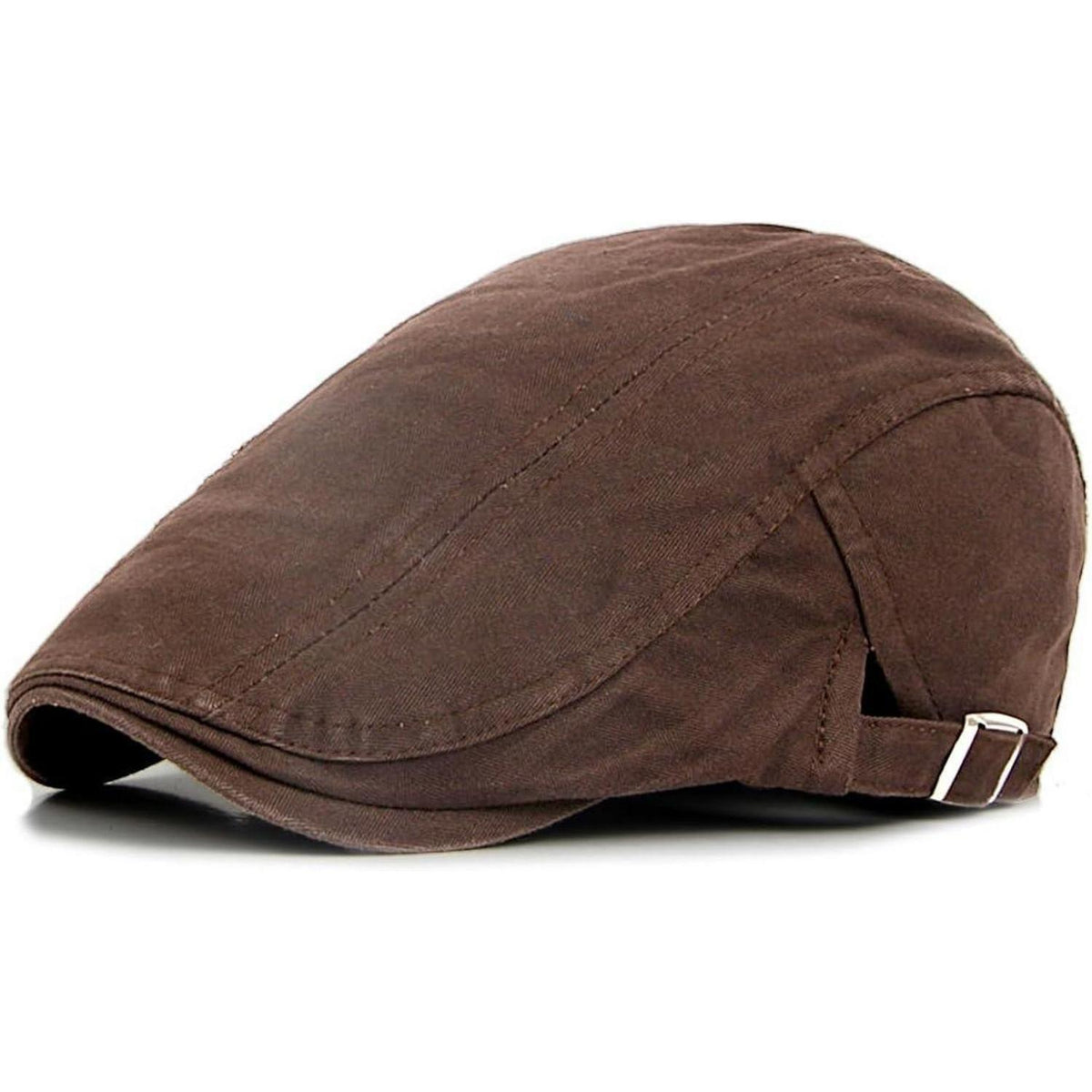 Baumwoll Flatcap Herren Sommer – Verstellbare Schiebermütze Newsboy Cap