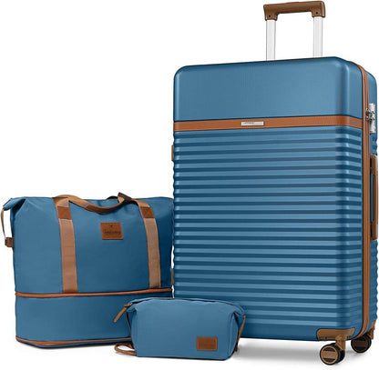 ABS Hartschalen Koffer Set mit 4-Zwillingrollen TSA Schloss XL 76cm