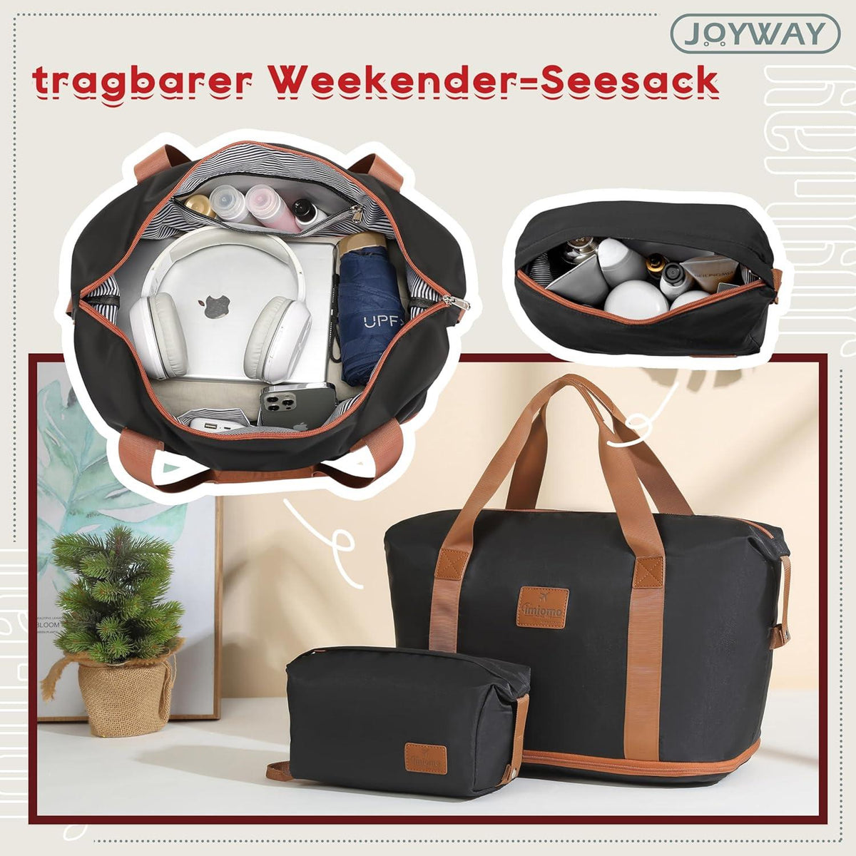 3-teiliges ABS Hartschalen Kofferset Schwarz L-66cm TSA-Schloss