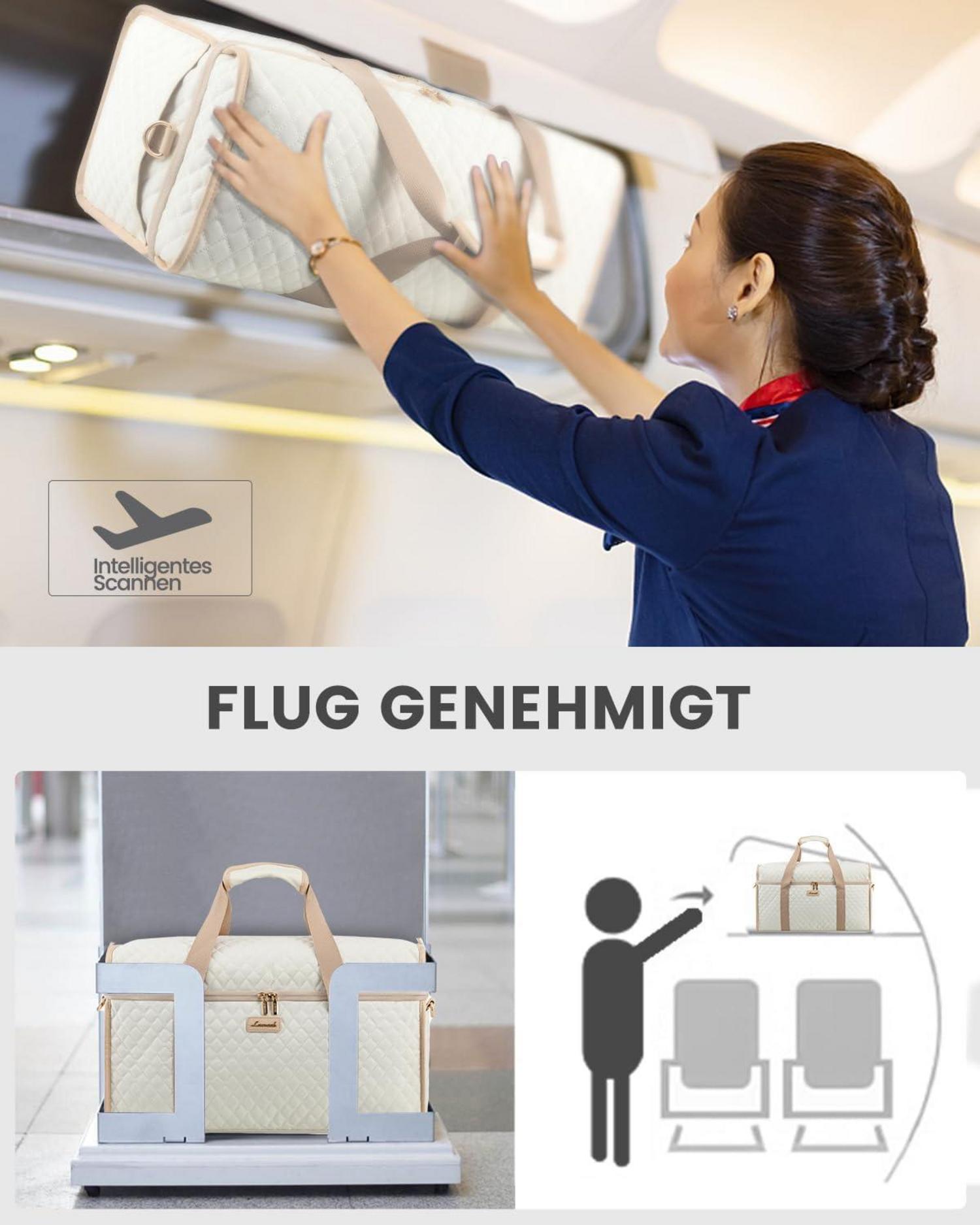 Große LOVEVOOK Reisetasche für Damen, Wasserfestes Handgepäck Gym Tasche