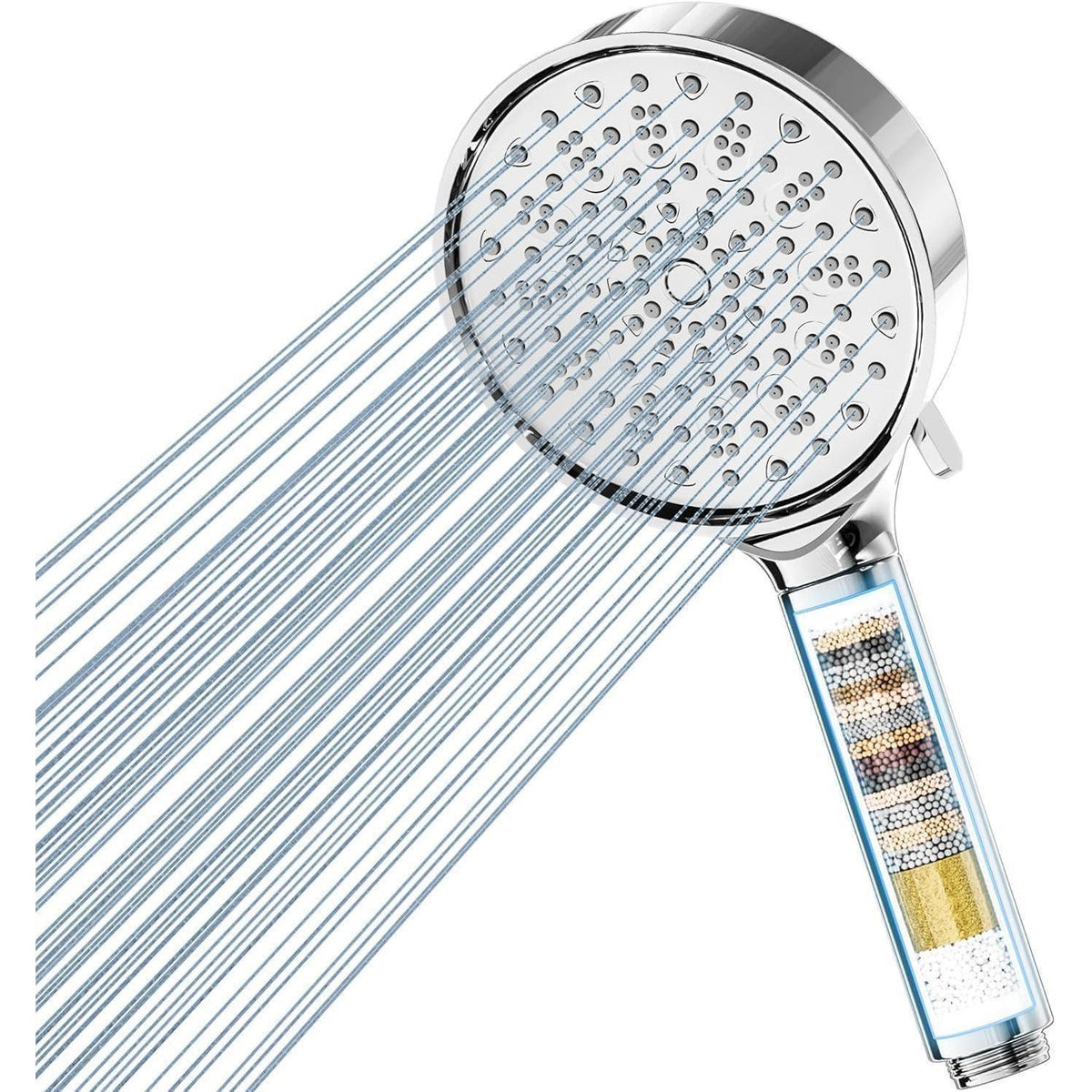 Duschkopf mit Filter & Hochdruck – 6 Modi, Wassersparend