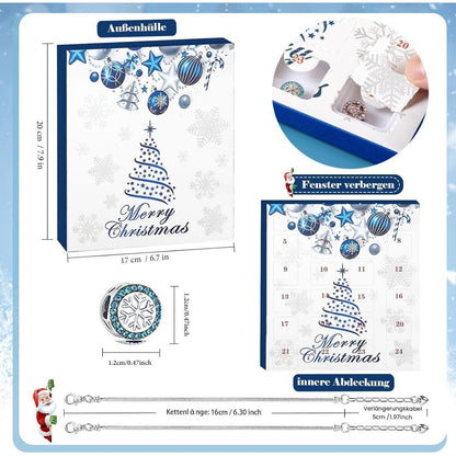 Adventskalender Mädchen 2026 Schmuck DIY-Charms Armband Set