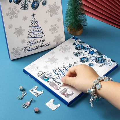Adventskalender Mädchen 2026 Schmuck DIY-Charms Armband Set